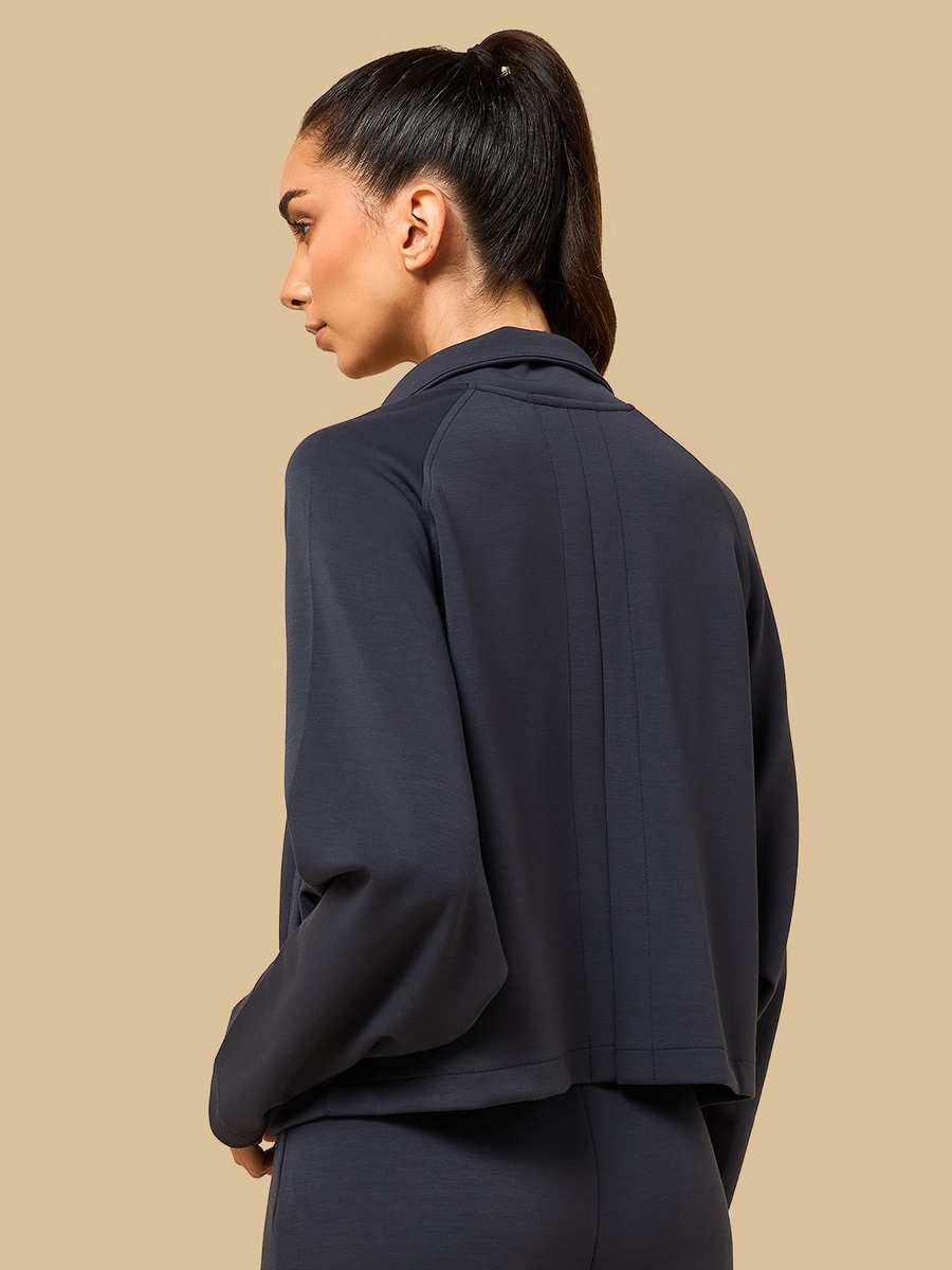 Panelled High Neck Jacket