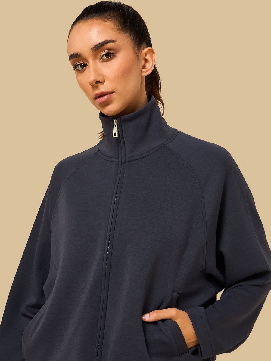 Panelled High Neck Jacket