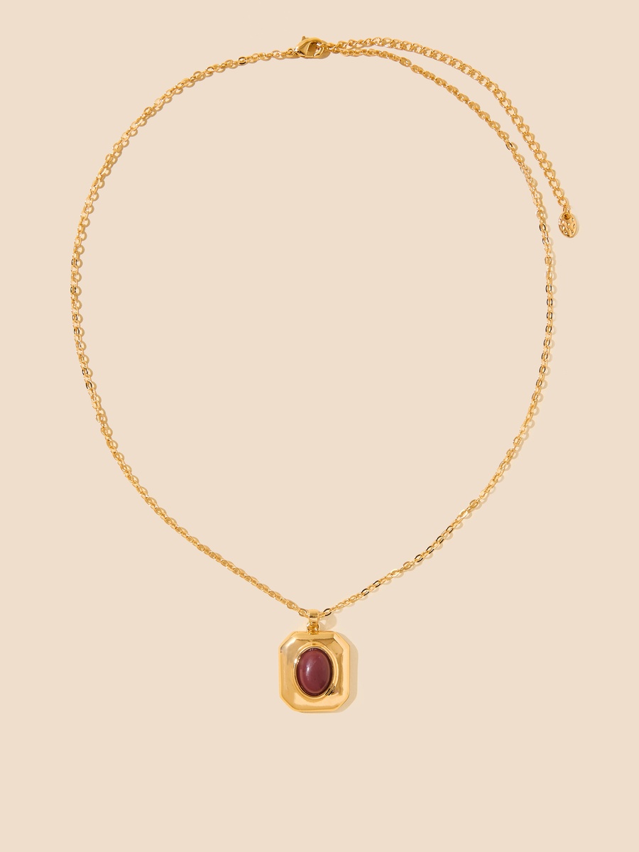 Stone Embellished Necklace and Earrings Set