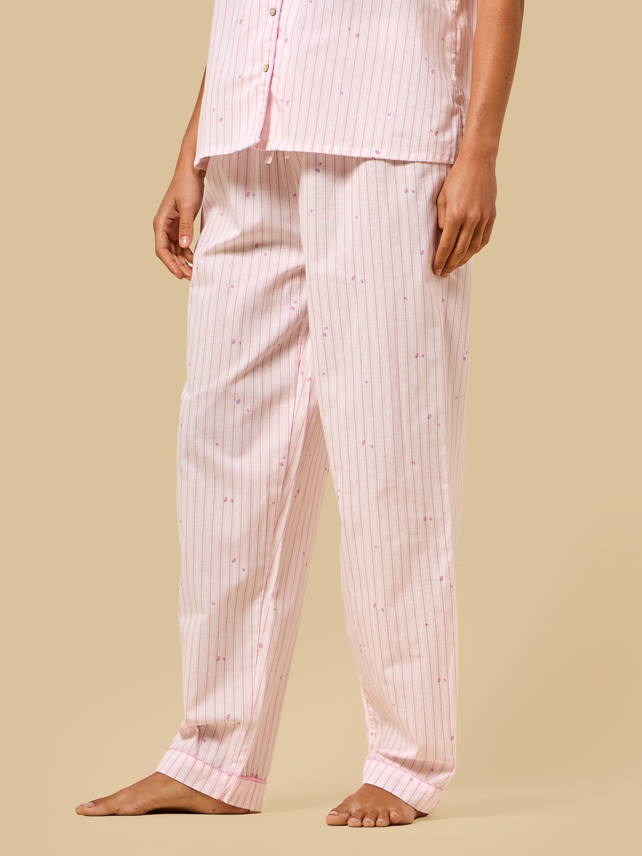 Striped Cotton Pyjama Set