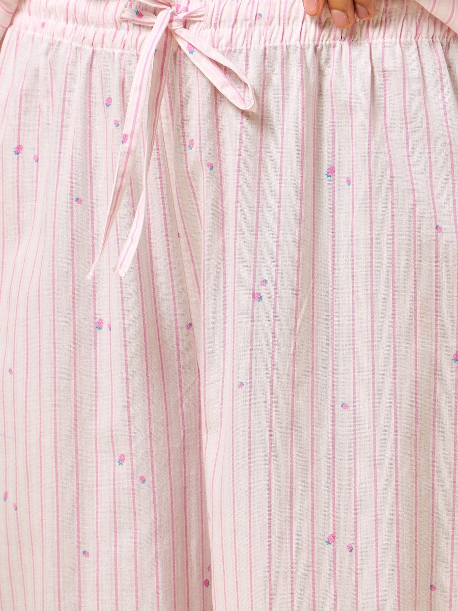 Striped Cotton Pyjama Set