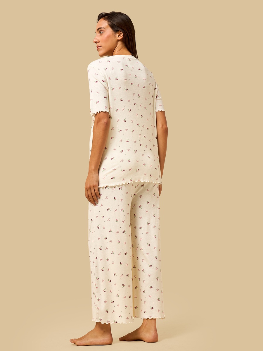 Floral Print Maternity Pyjama Set