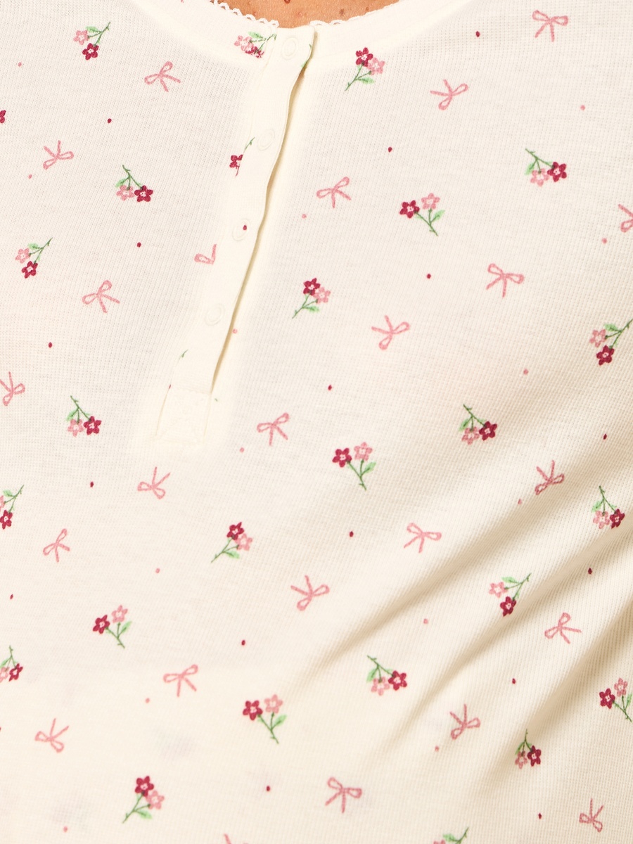 Floral Print Maternity Pyjama Set