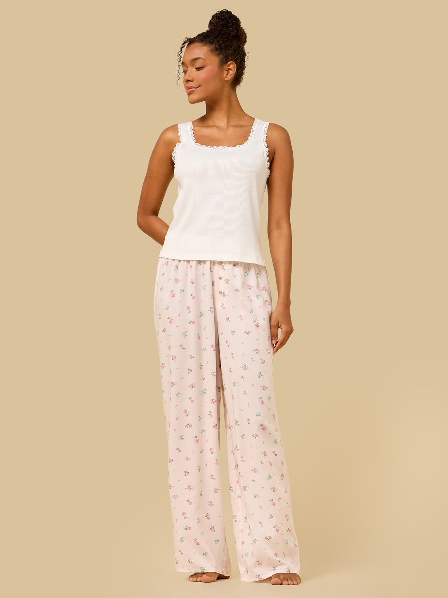 Floral Print Viscose Pyjama Set