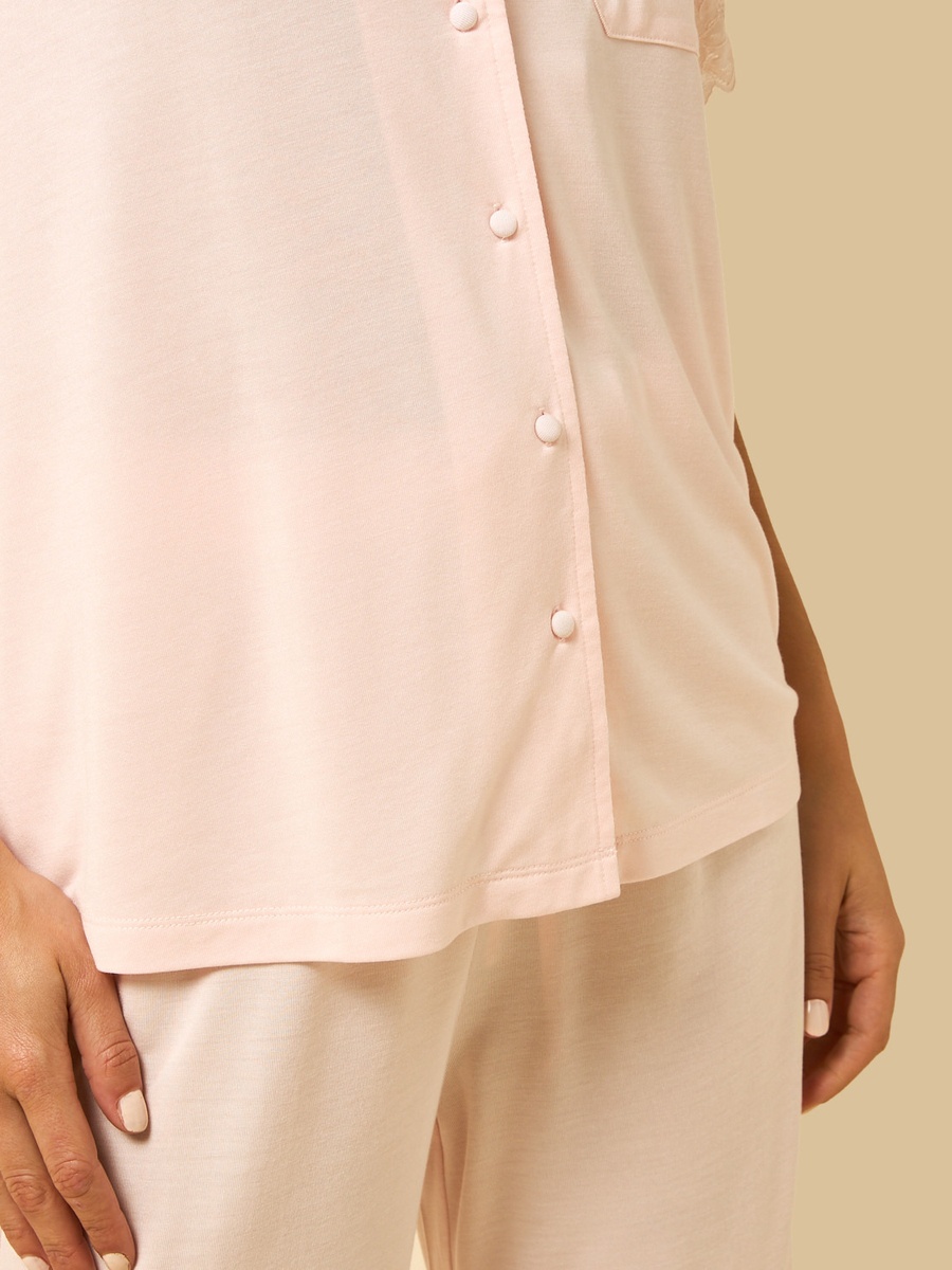 Lace Trim Pyjama Set