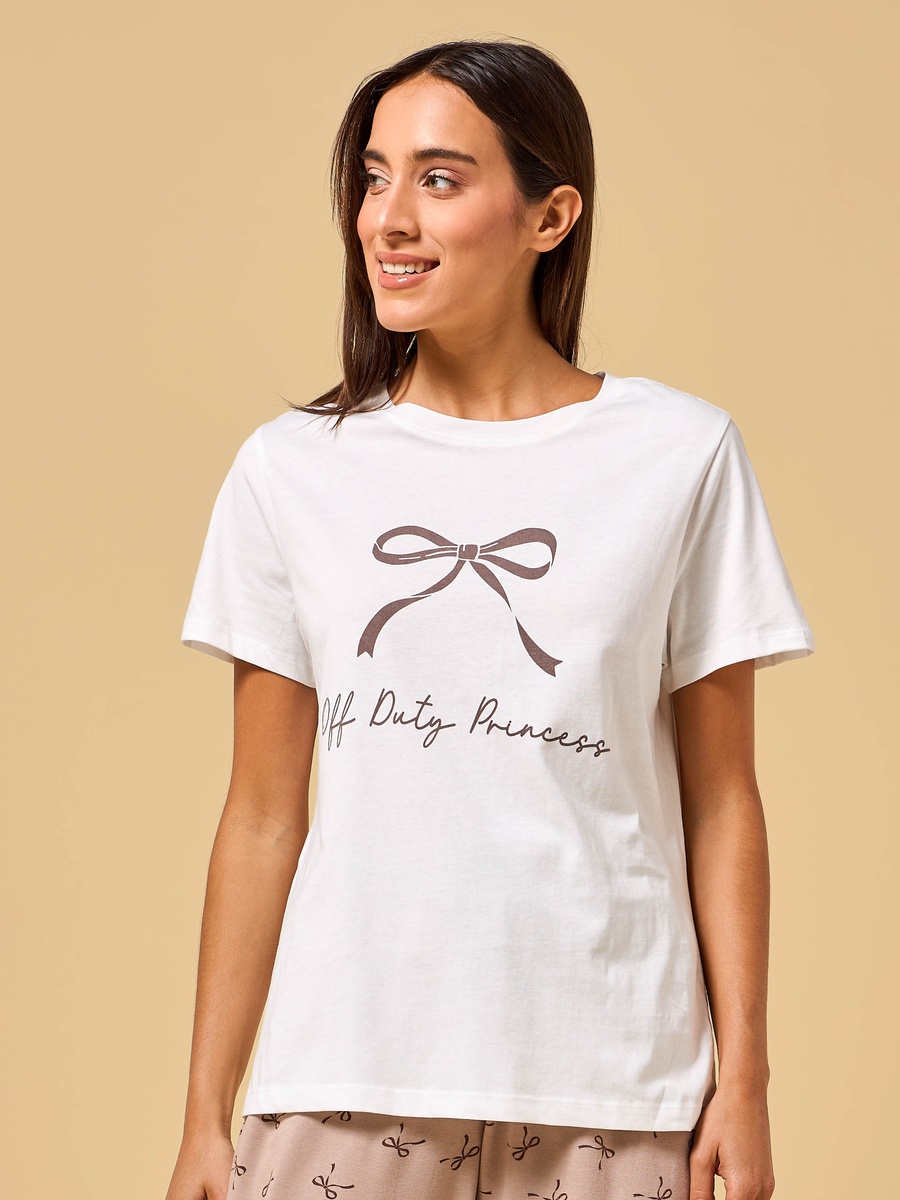 Bow Print Pyjama Set