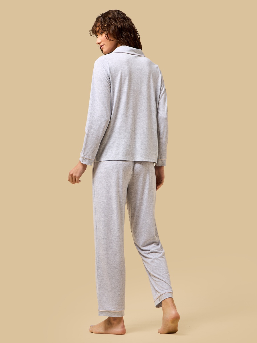 Plain Viscose Jersey Pyjama Set