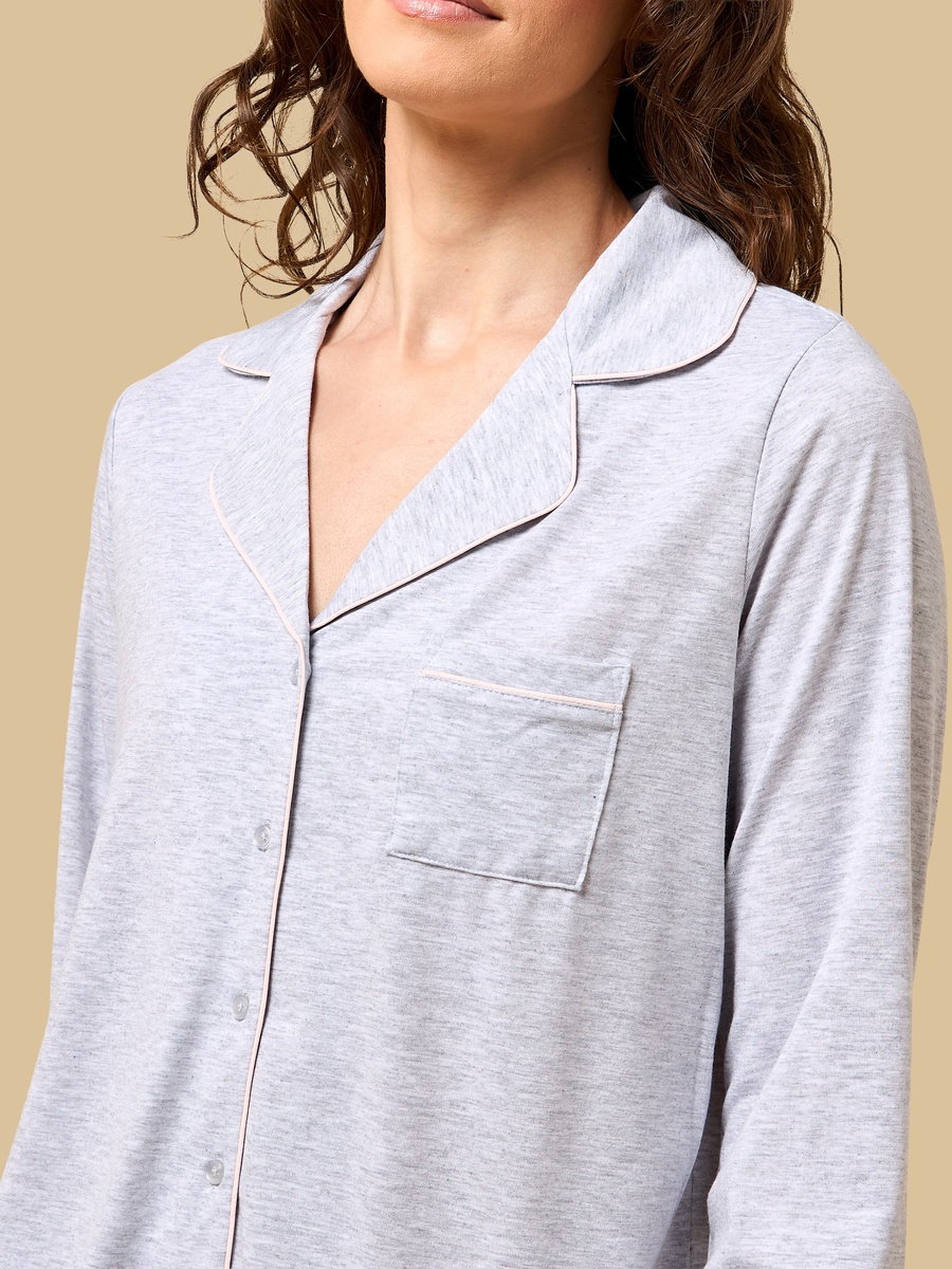 Plain Viscose Jersey Pyjama Set