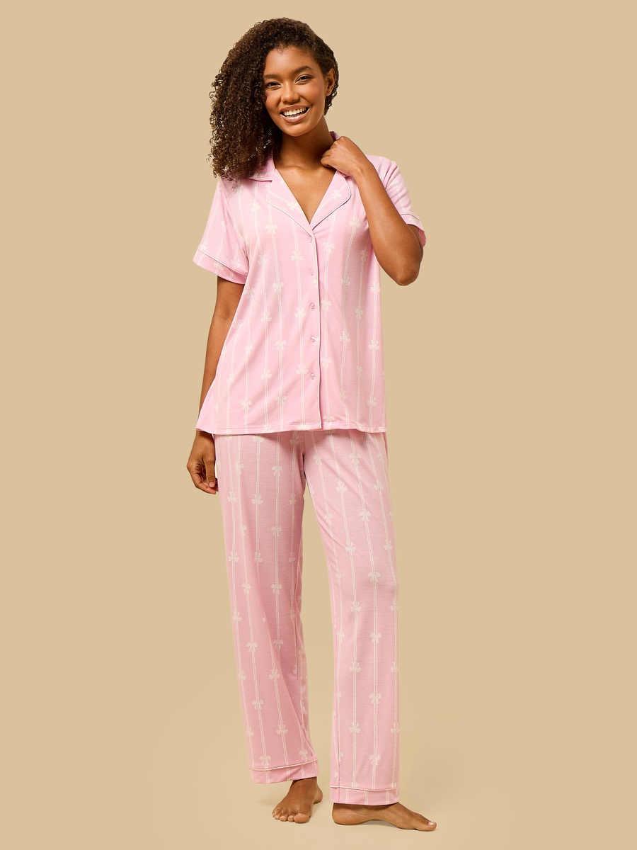 Bow Print Pyjama Set