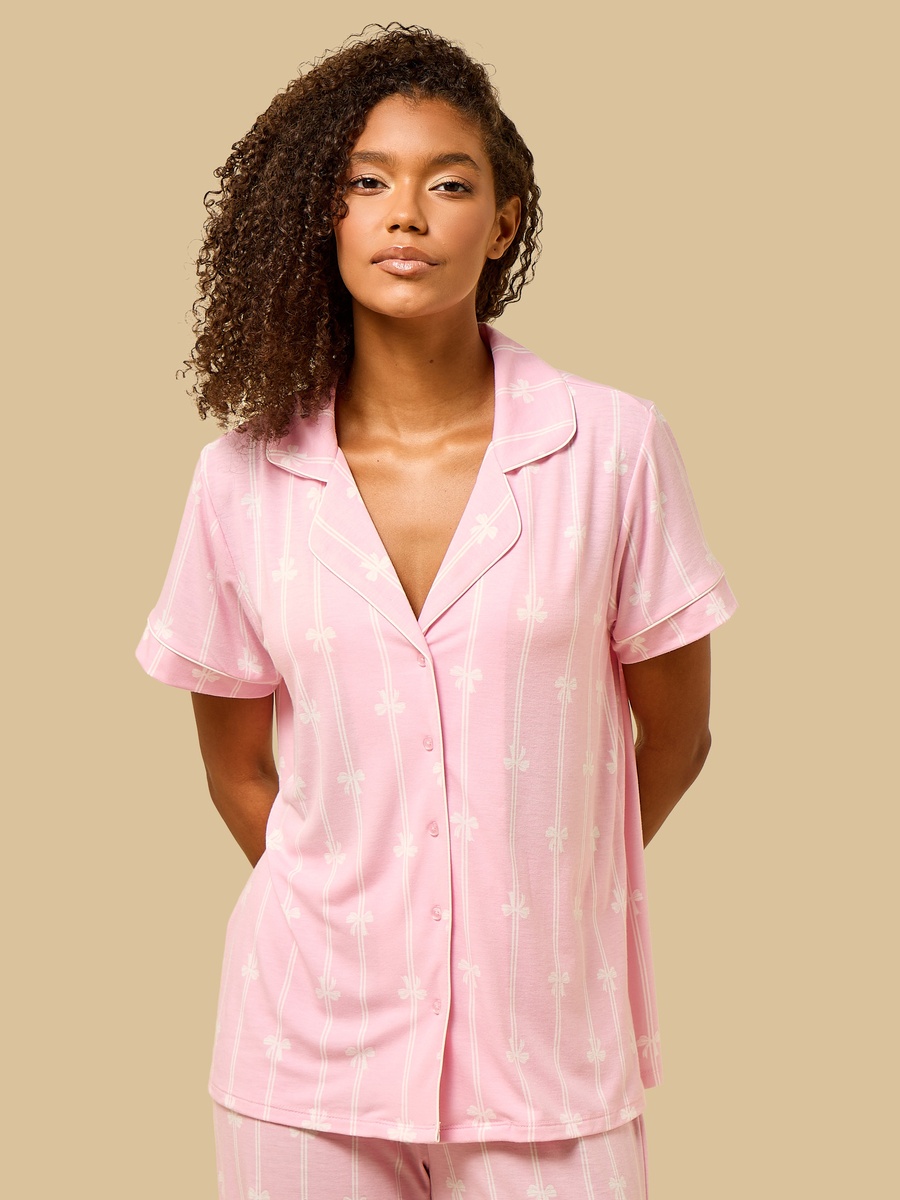 Bow Print Pyjama Set