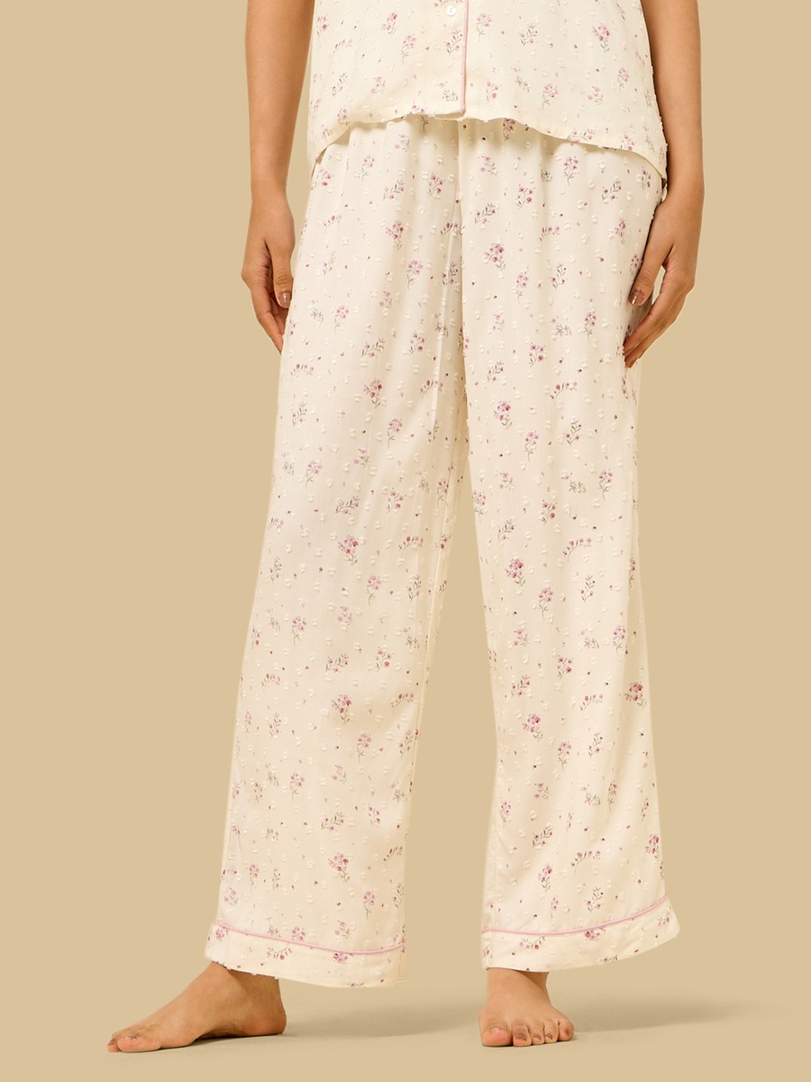 Floral Print Viscose Pyjama Set