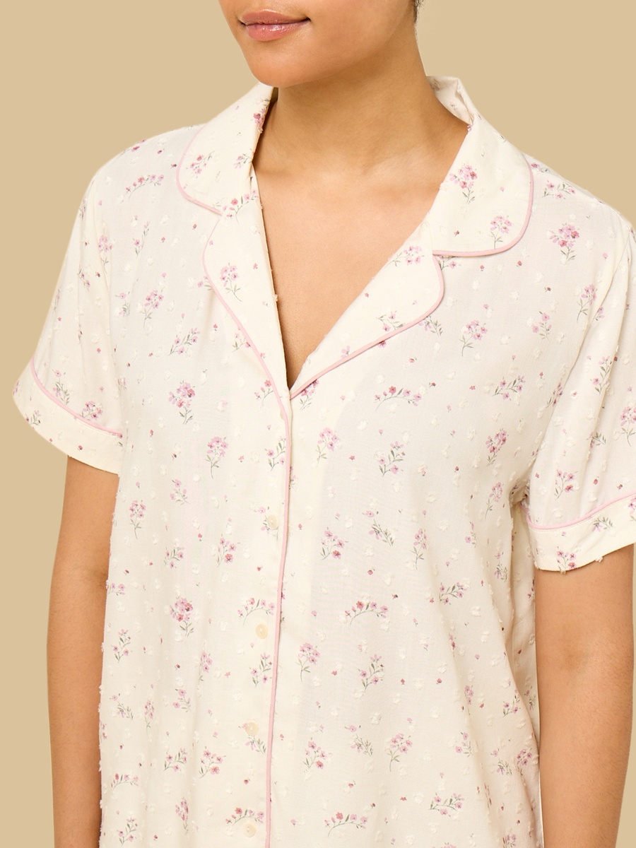 Floral Print Viscose Pyjama Set