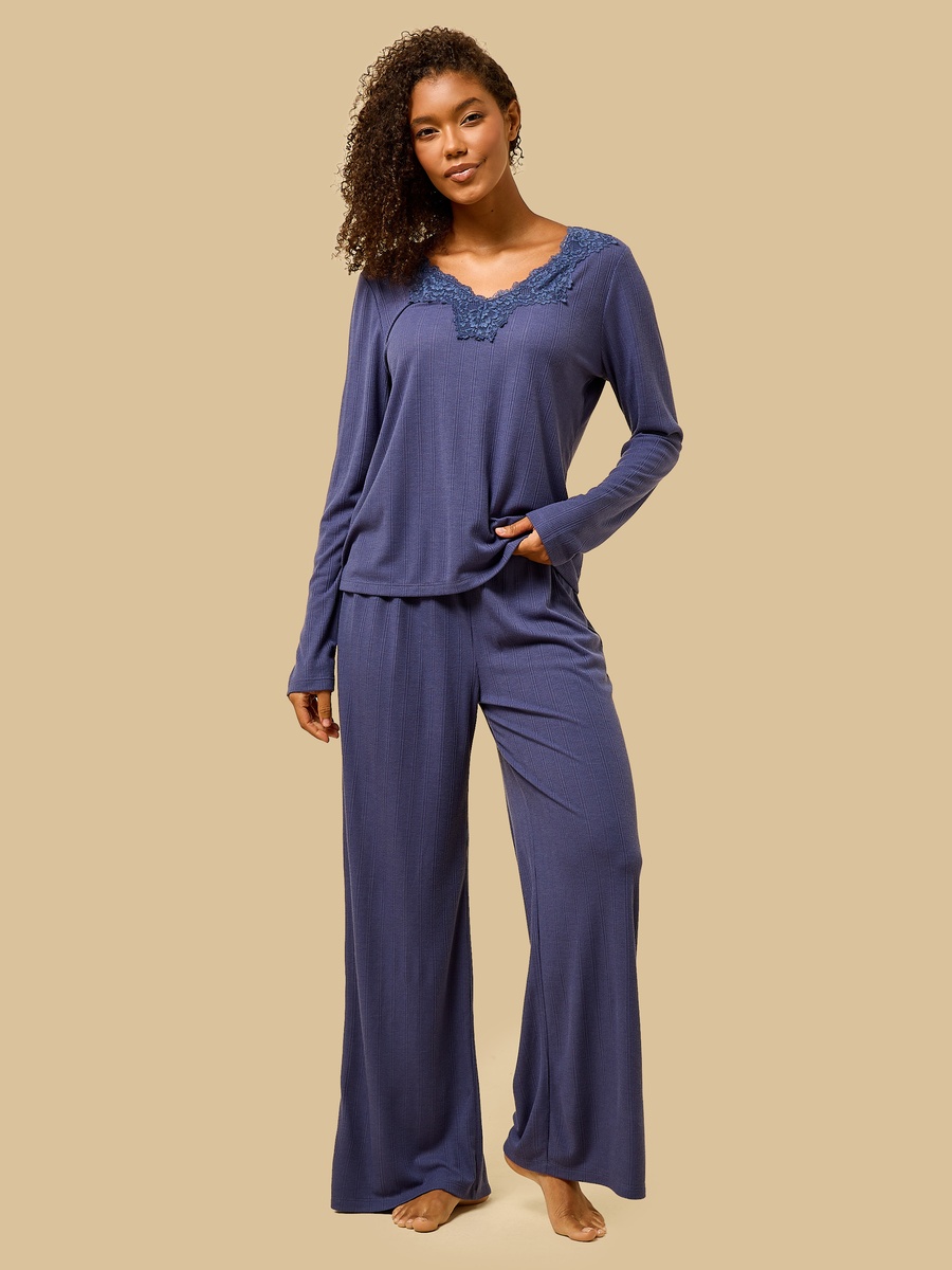 Lace Trim Pyjama Set