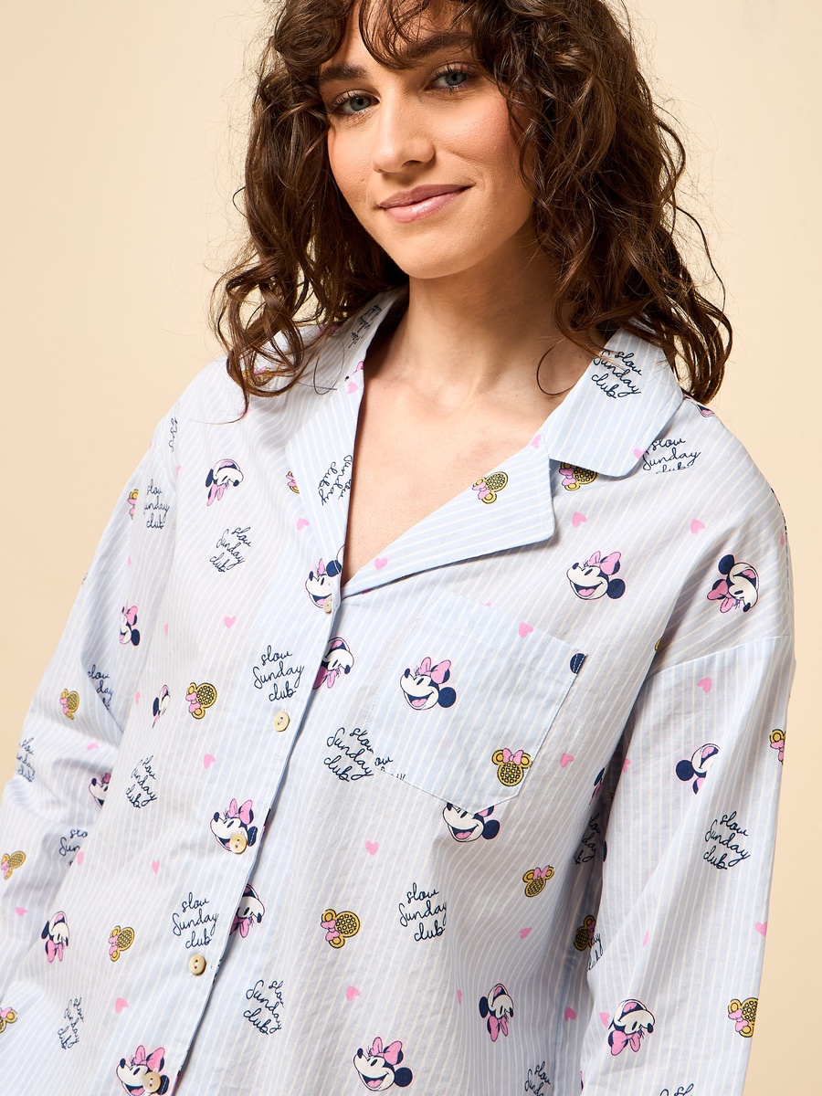 Minnie Mouse Print Pyjama Set