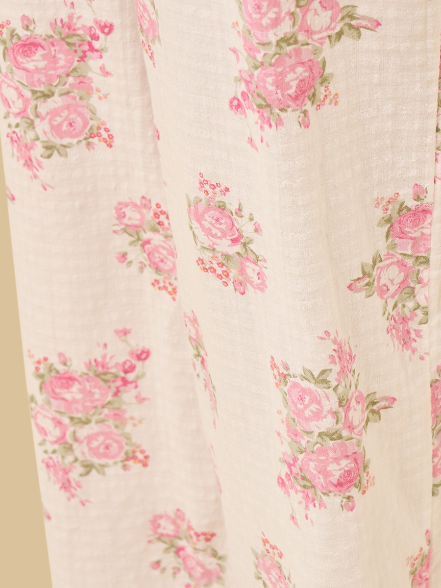 Floral Print Cotton Pyjama Set