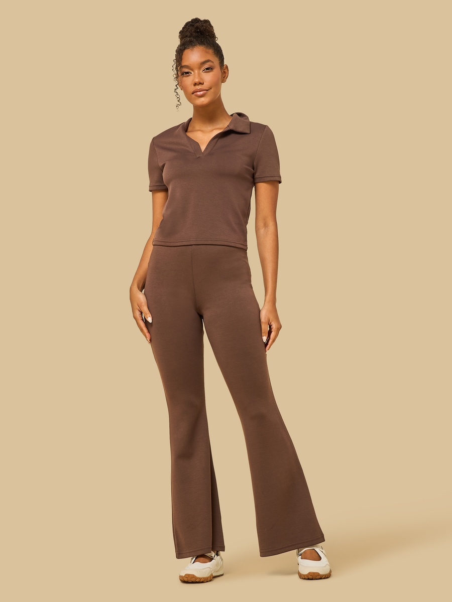 Pintuck Modal Flared Pants