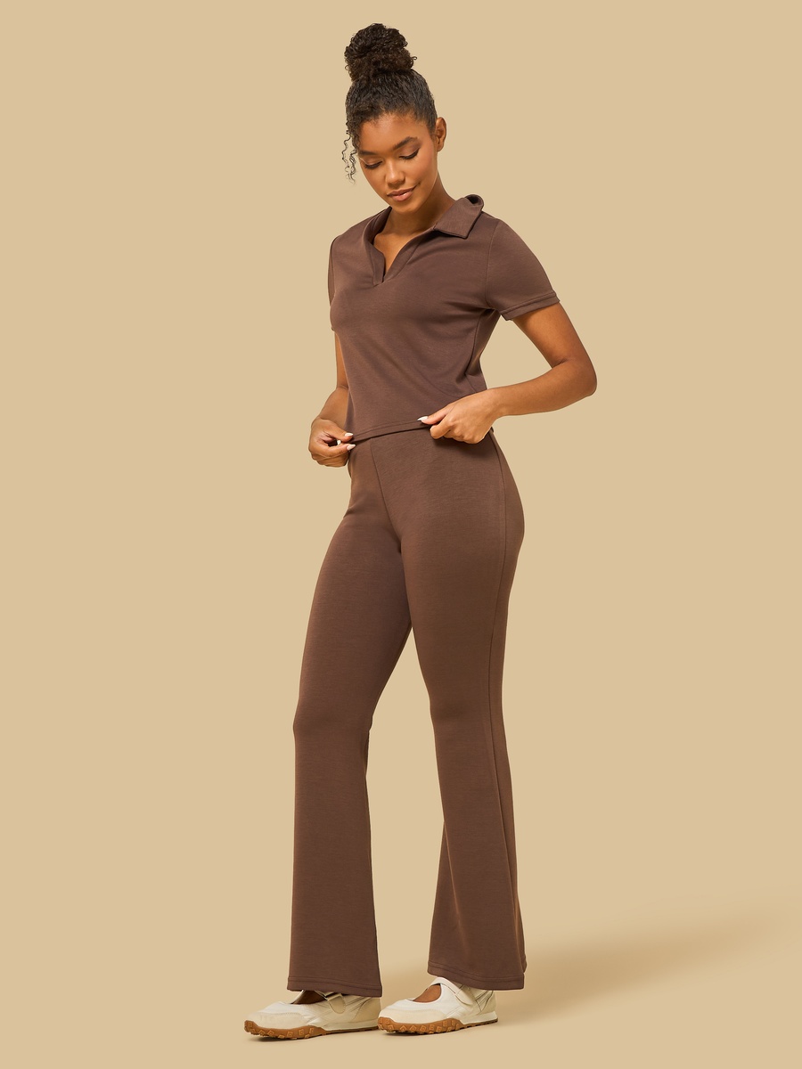 Pintuck Modal Flared Pants