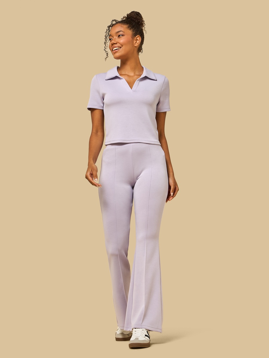 Pintuck Modal Flared Pants