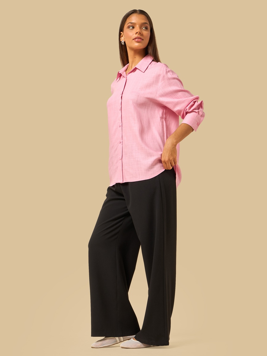 Mid-Rise Wide Leg Pants