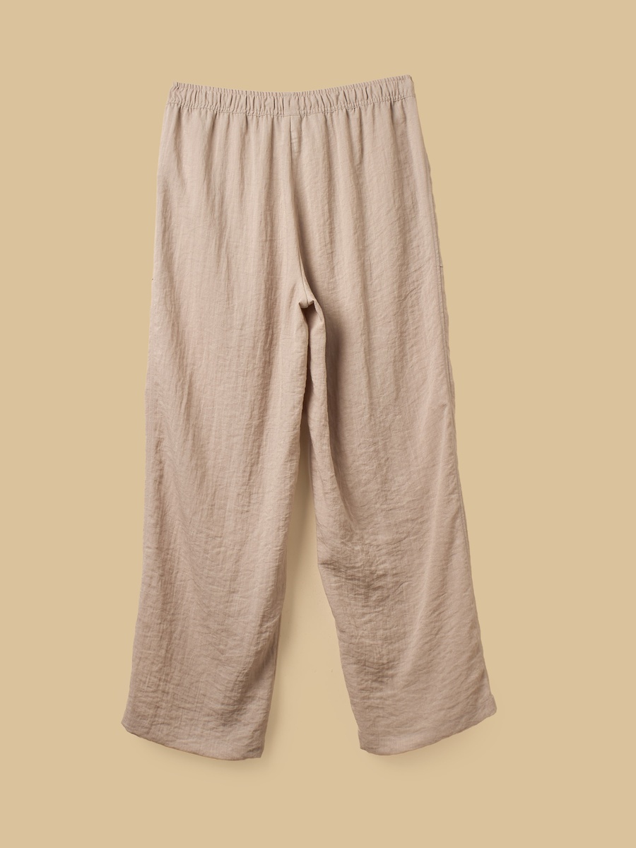 Crinkled Textured Pants