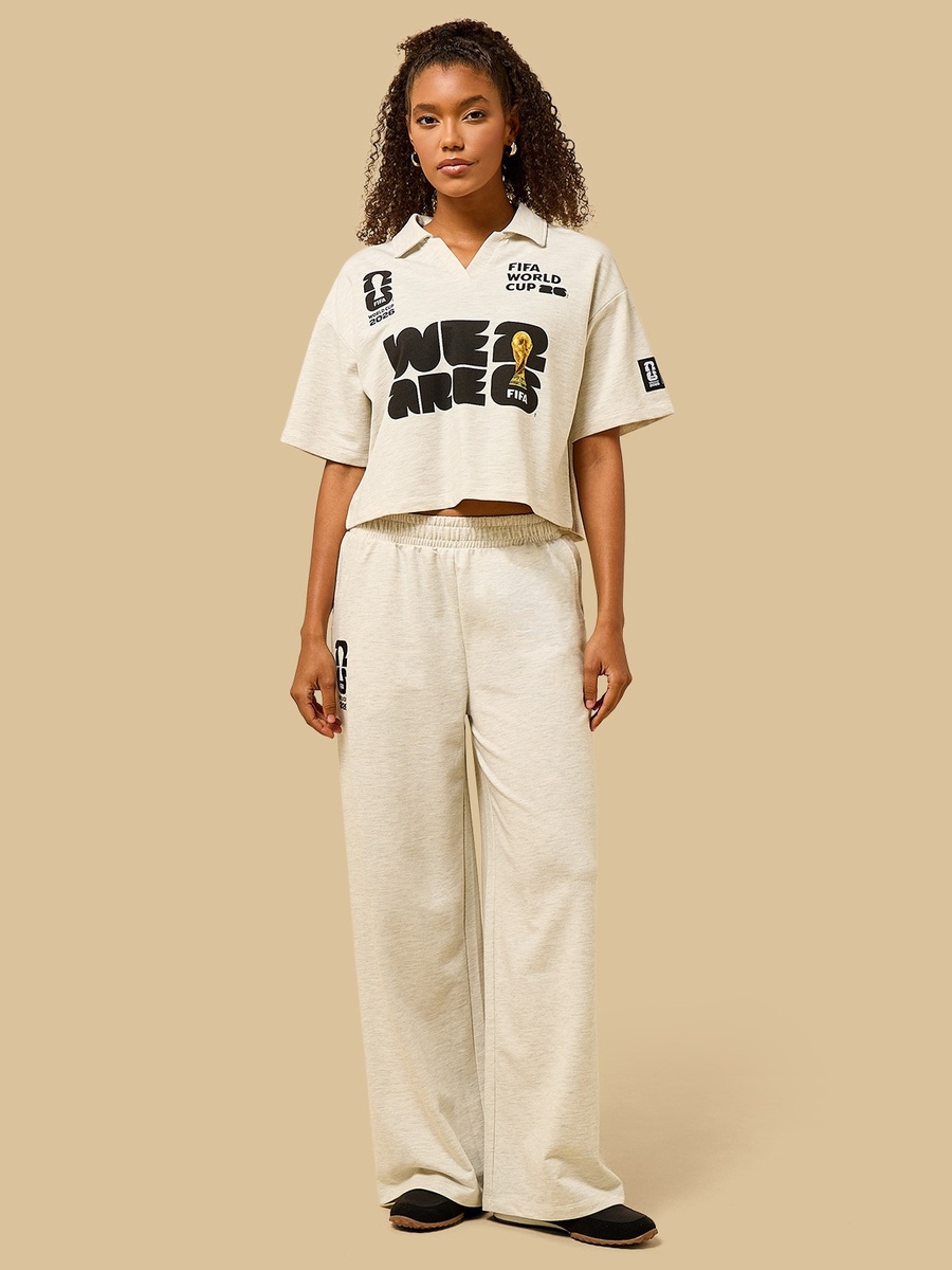 World Cup 2026 Print Wide Leg Pants
