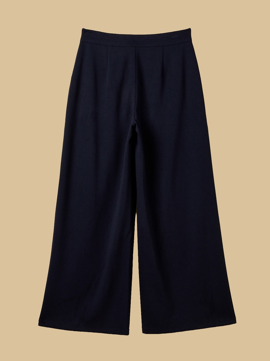 Centre Seam Wide Leg Ponte Pants