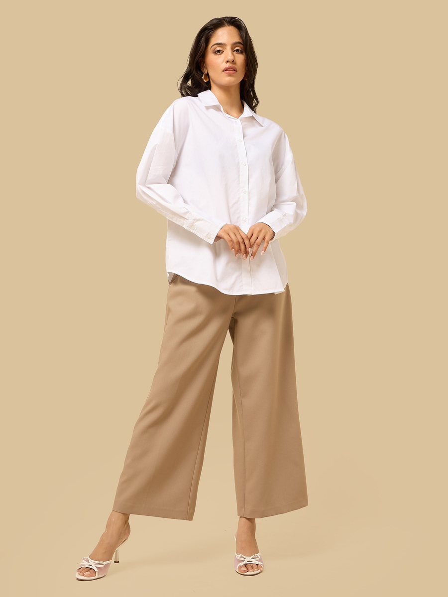 Mid-Rise Belted Culottes
