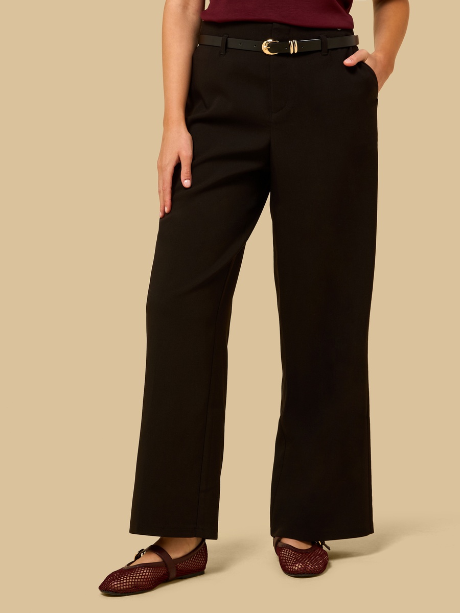 Belted Wide Leg Pants