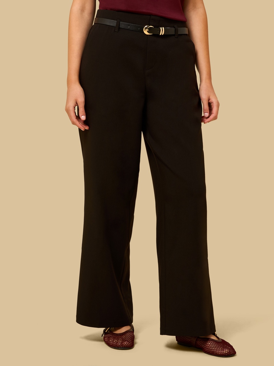 Belted Wide Leg Pants