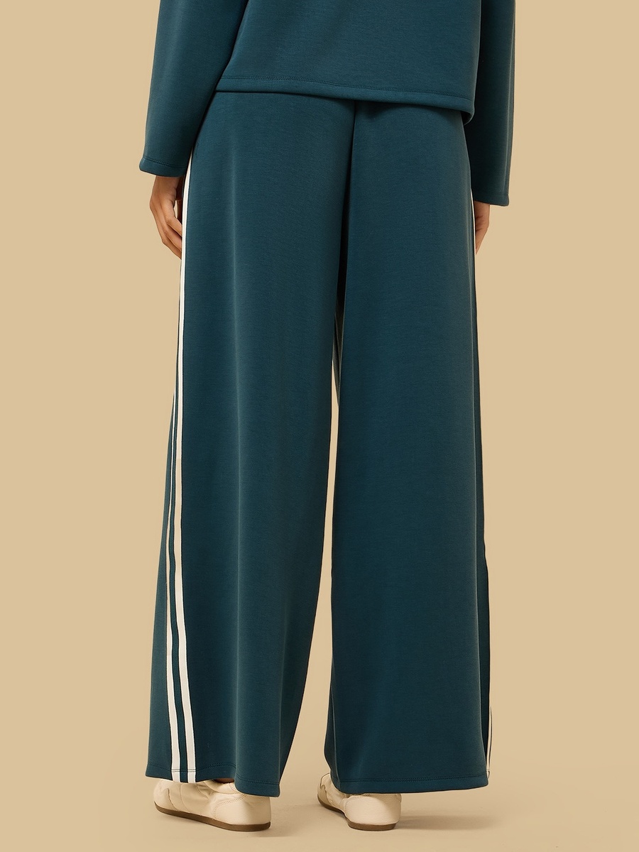 Side Striped Wide Leg Pants