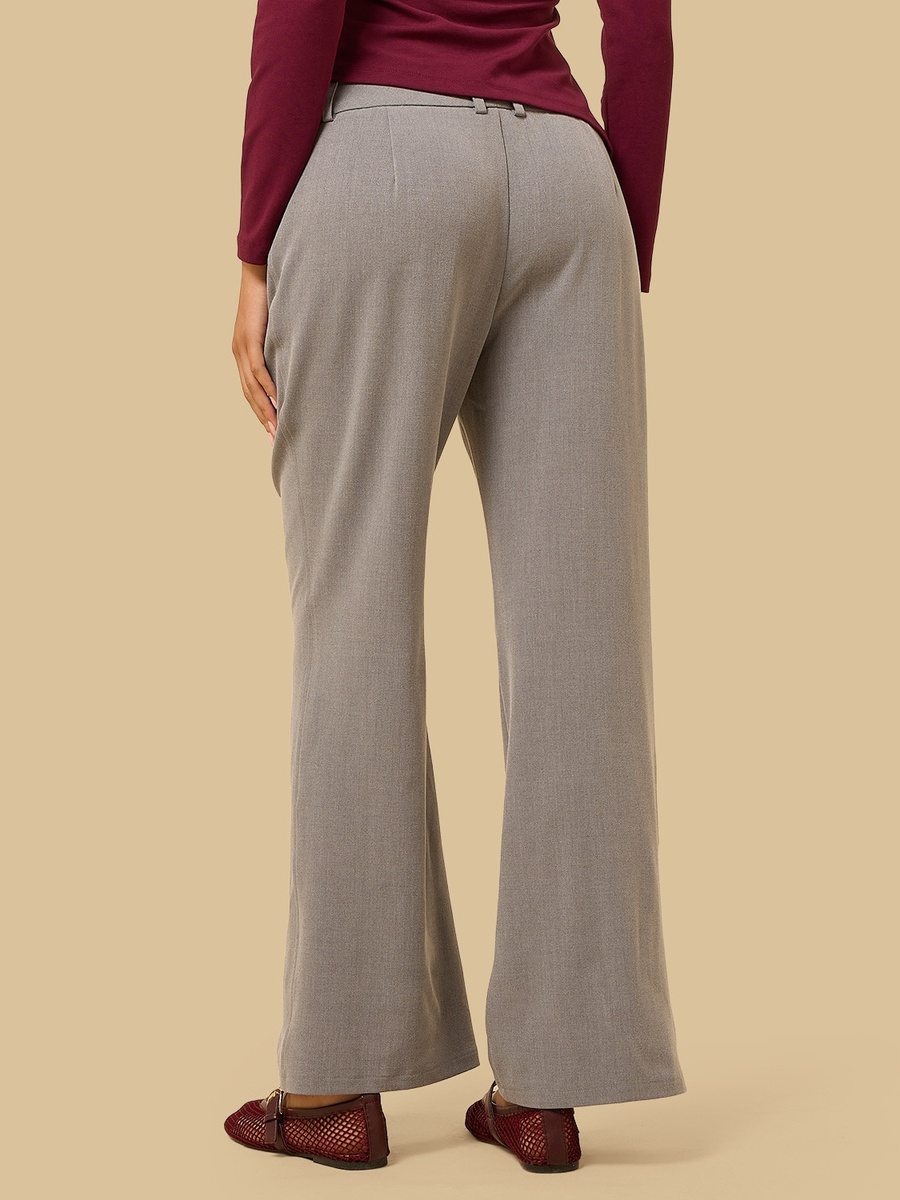 Textured Wide Leg Pants