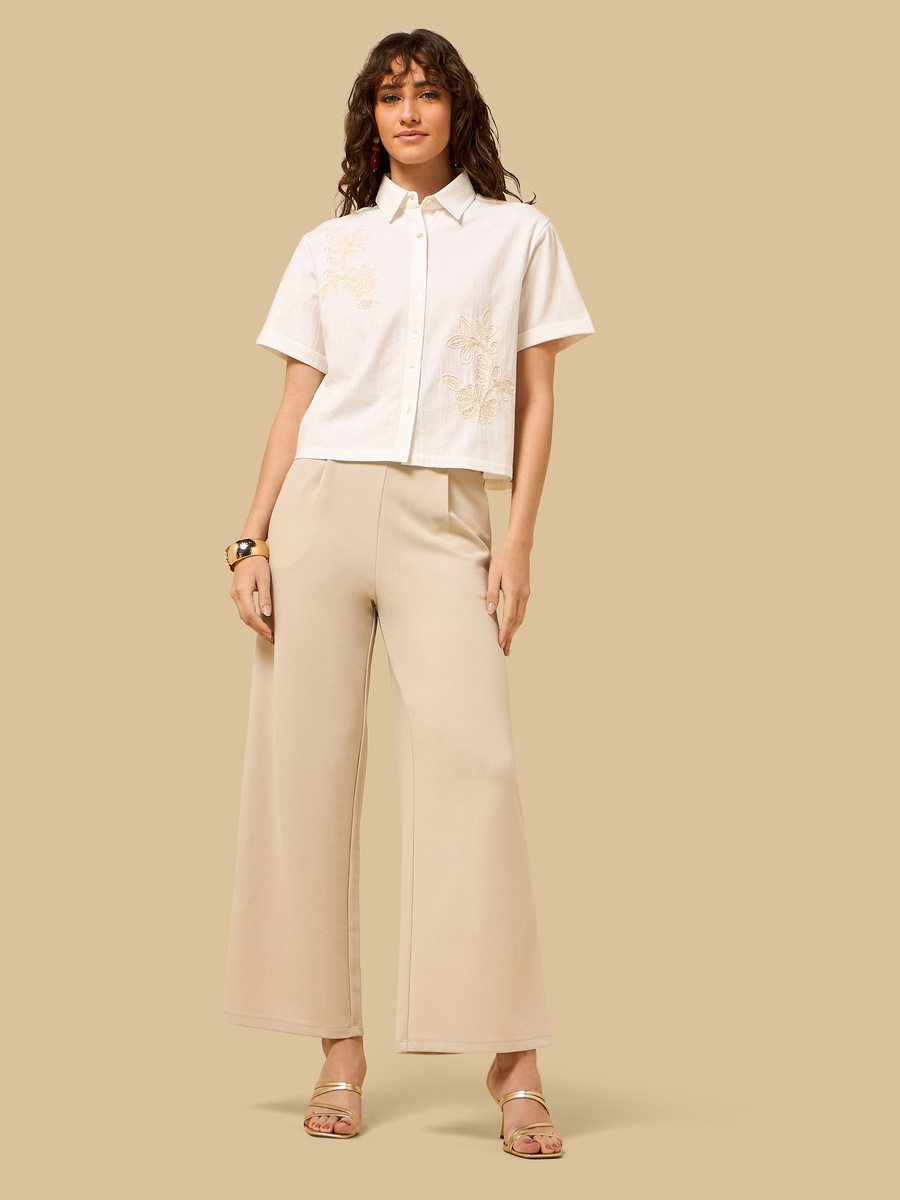Cord Embroidered Shirt