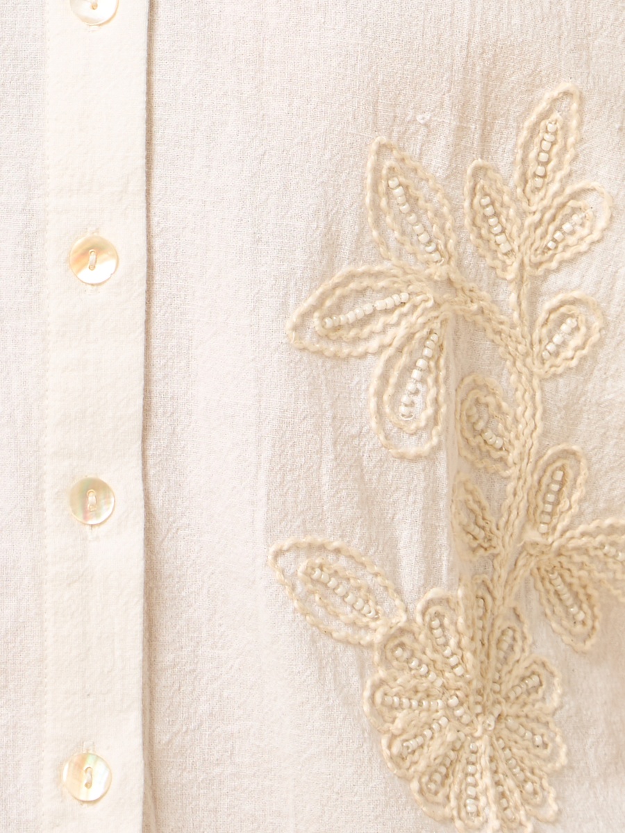 Cord Embroidered Shirt