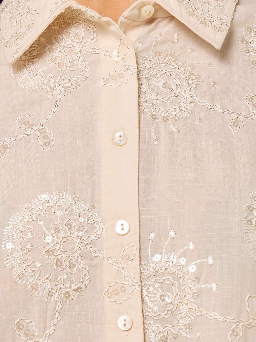Sequin Embroidered Shirt