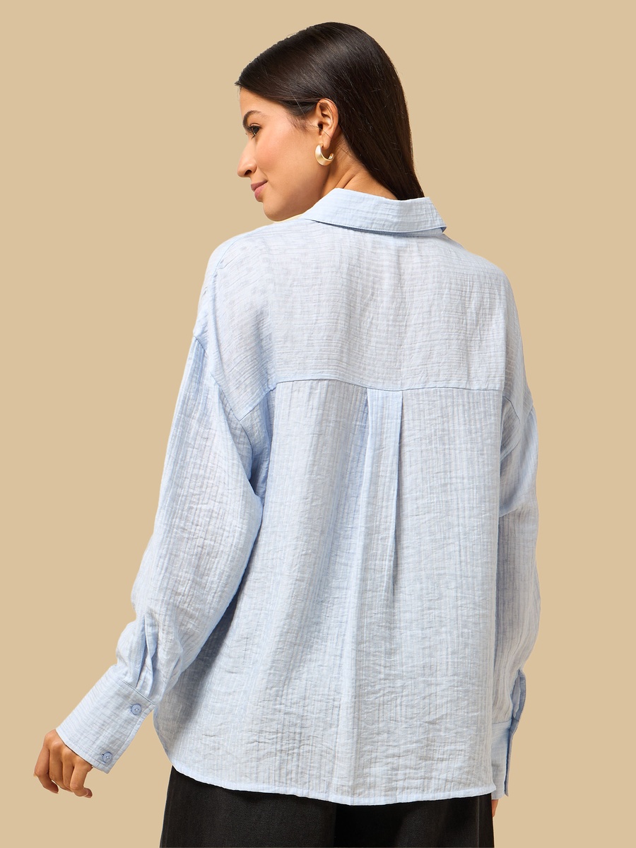 Embroidered Oversized Shirt