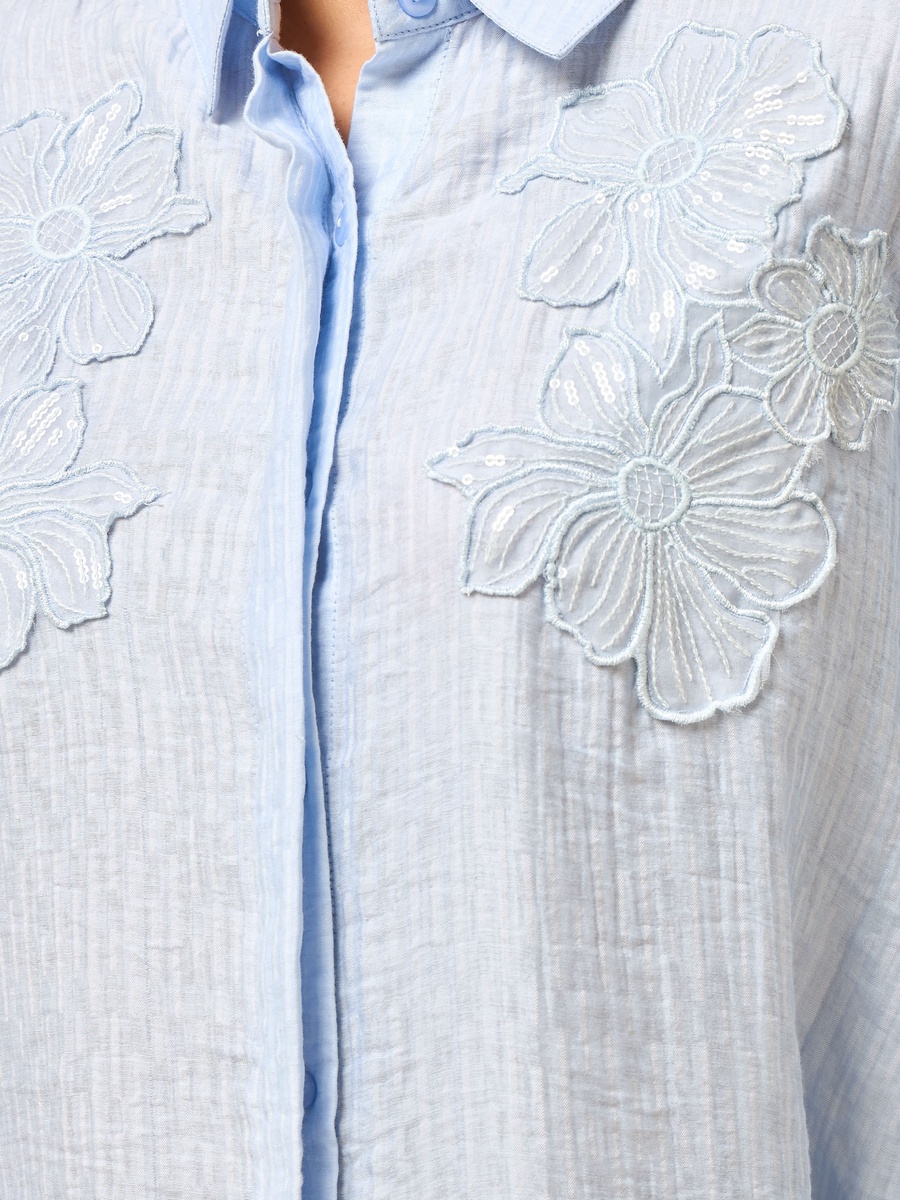 Embroidered Oversized Shirt