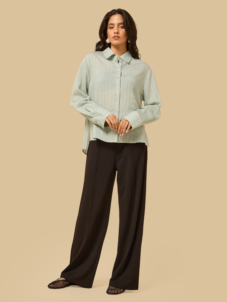 Pinstripe Oversized Shirt