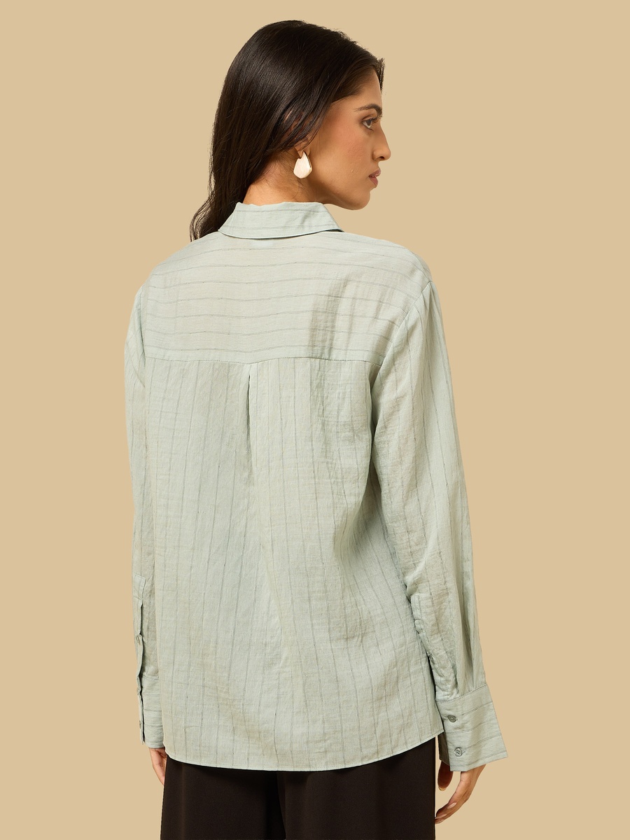 Pinstripe Oversized Shirt