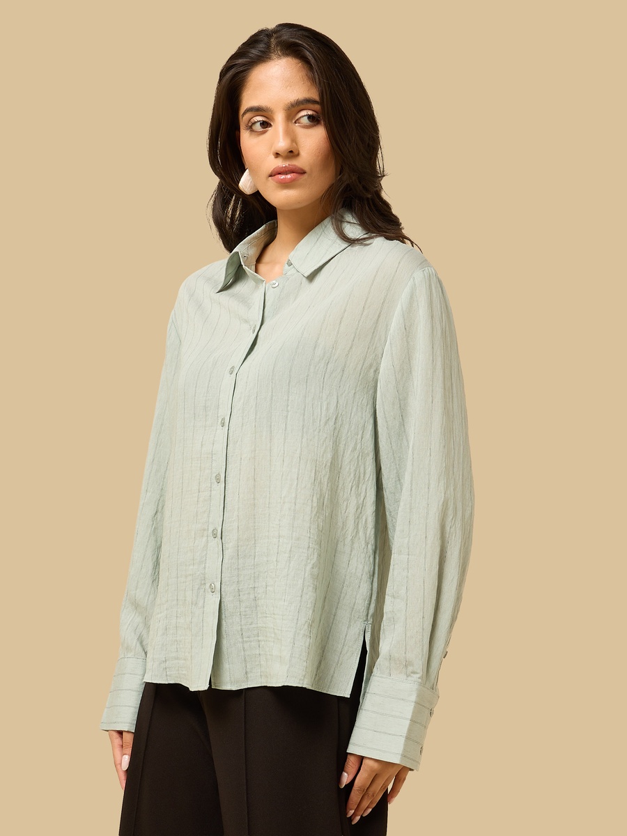 Pinstripe Oversized Shirt