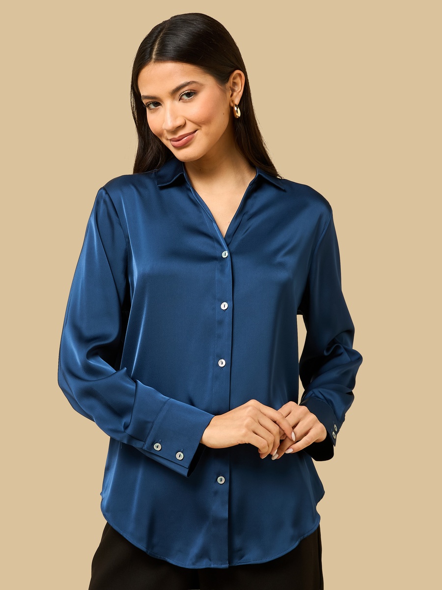 Oversized Satin Shirt
