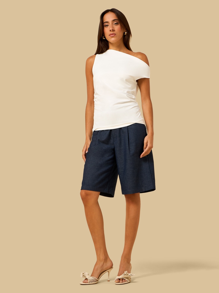 Twill Culotte Shorts