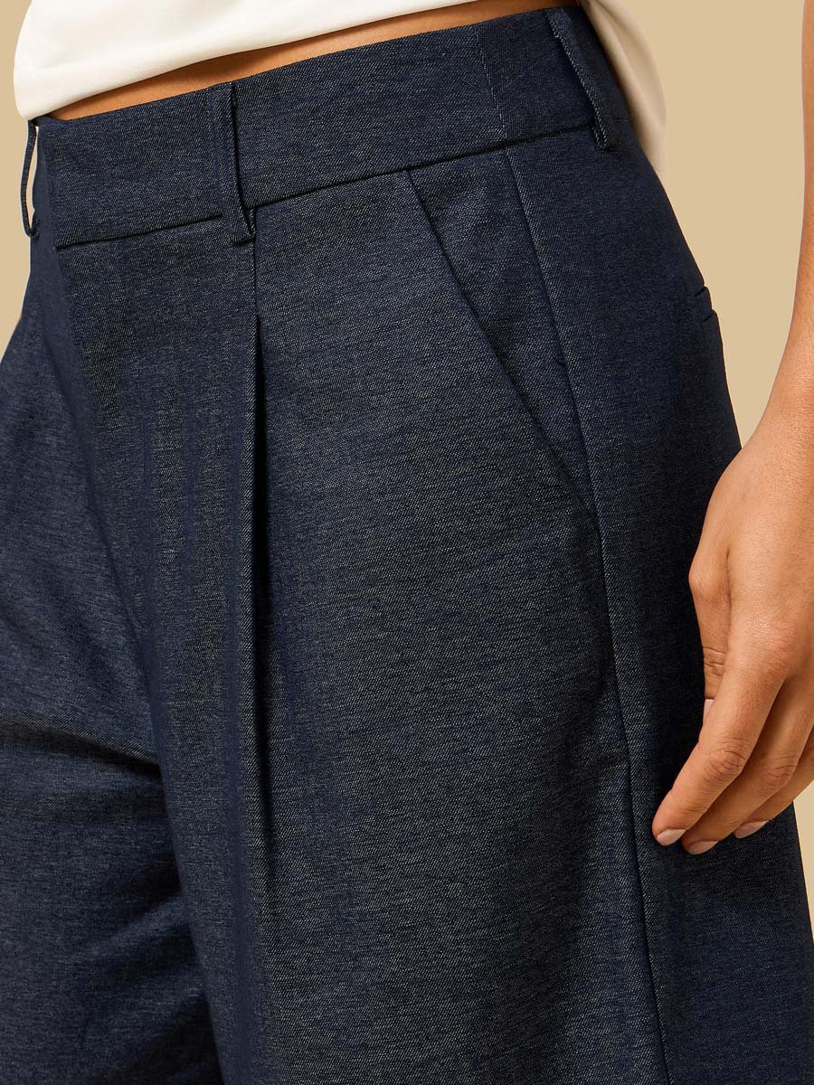 Twill Culotte Shorts