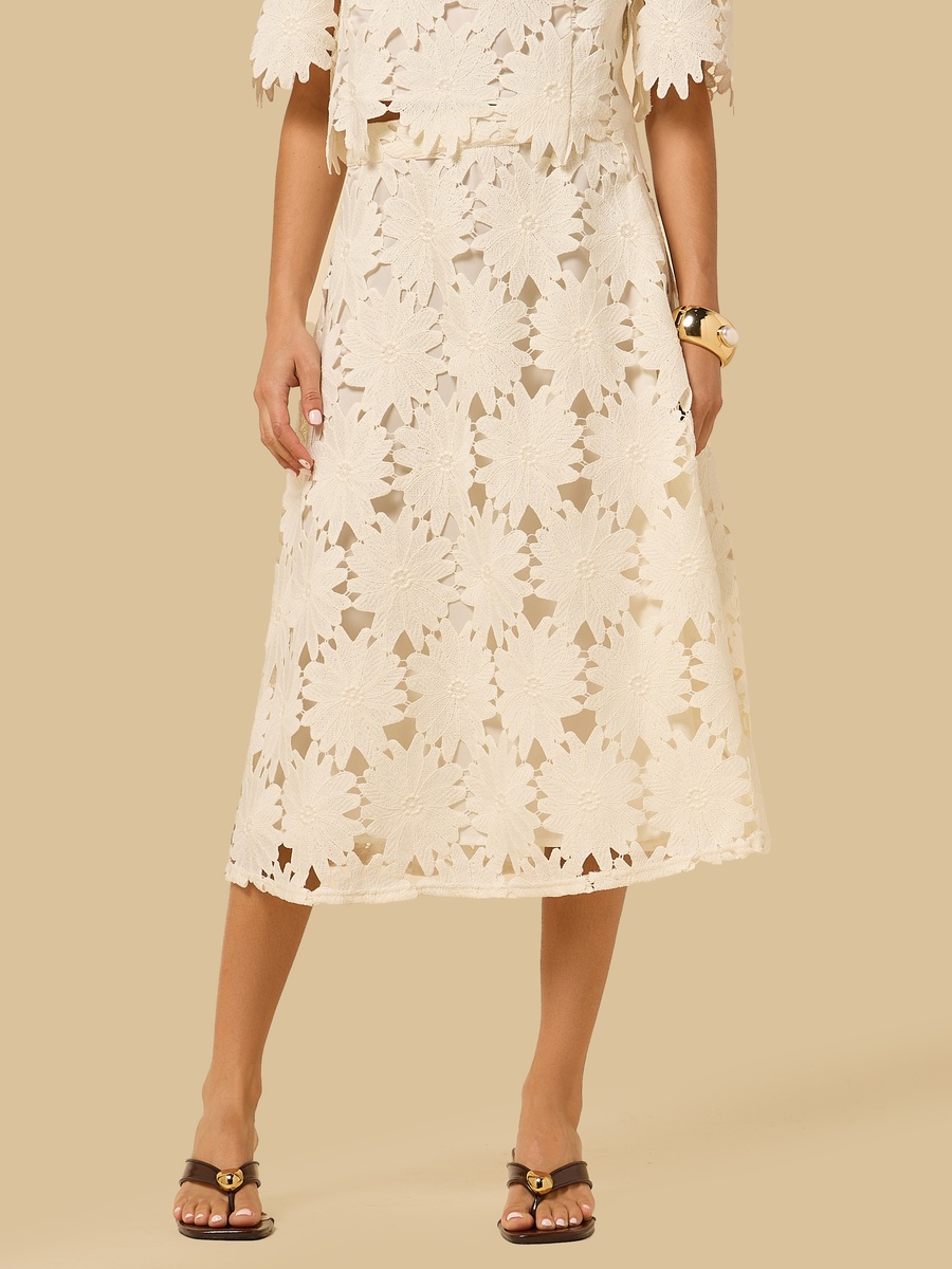 Floral Lace Skirt