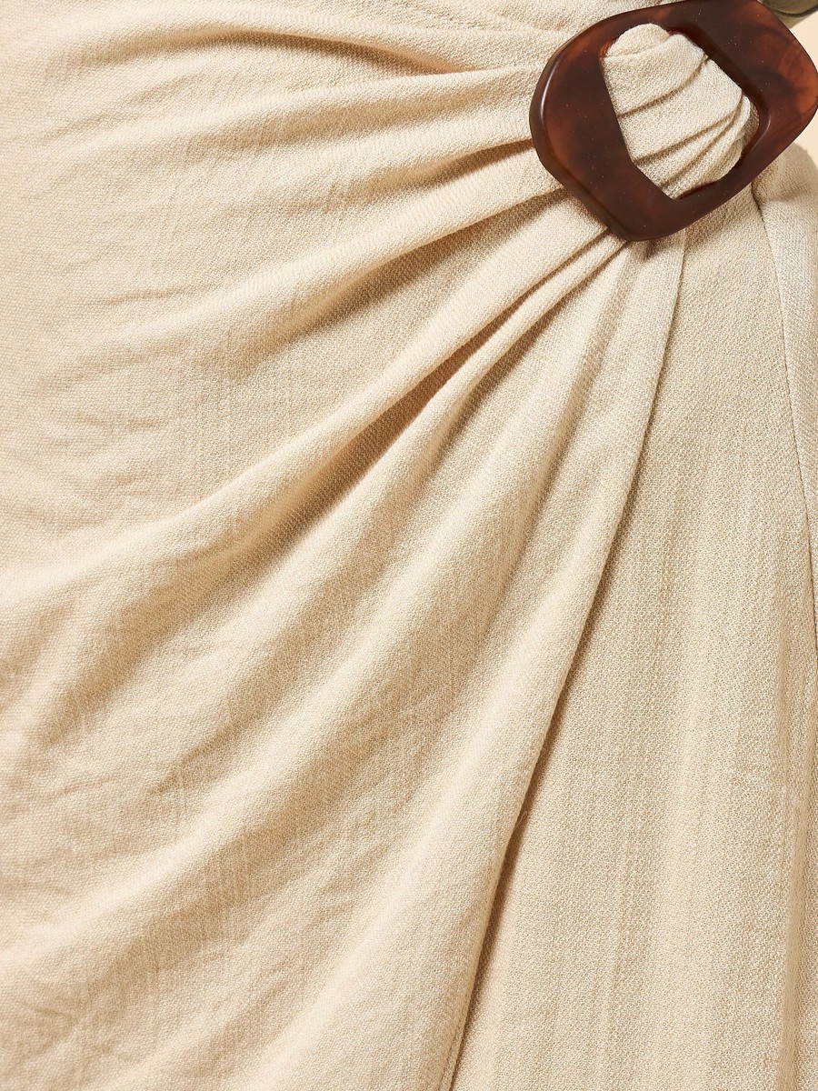 Tulip Hem Wrap Skirt