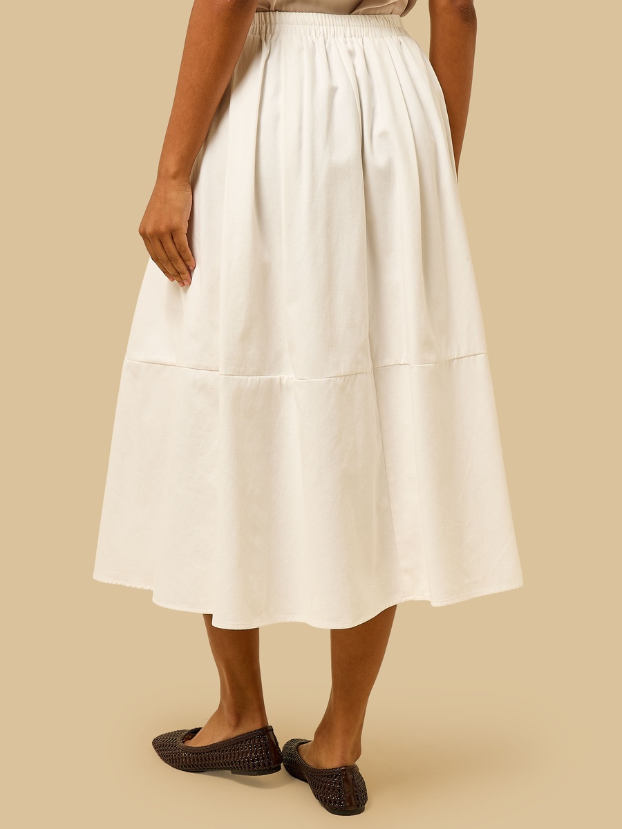 Pleated Midi Skirt