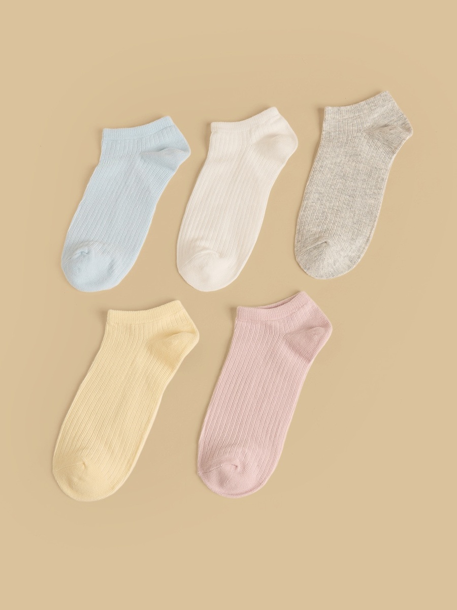 Pack of 5 - Ribbed Ankle Length Socks