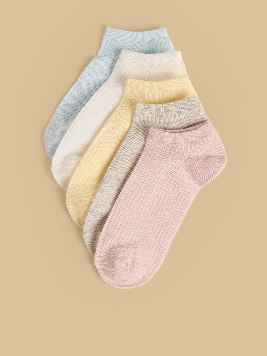 Pack of 5 - Ribbed Ankle Length Socks