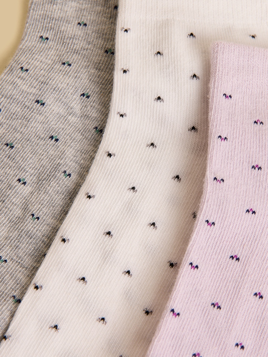Pack of 3 - Printed Ankle Length Socks