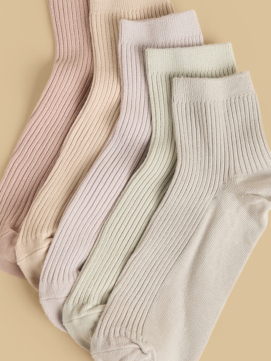 Pack of 5 - Ribbed Ankle Length Socks