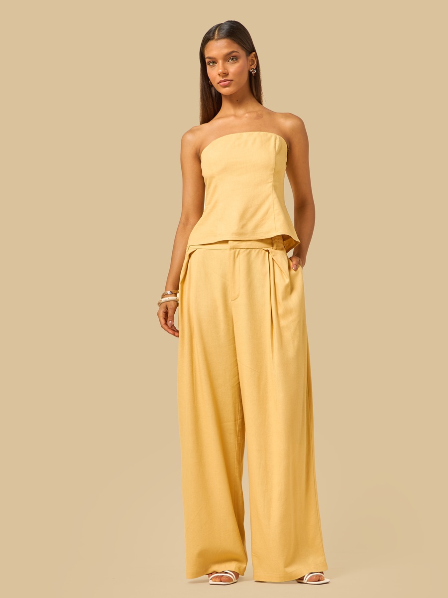 Linen Blend Tube Top